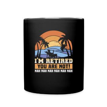 Retirement Gift idea Pension Work colleague - Full Colour Mug - black - Front