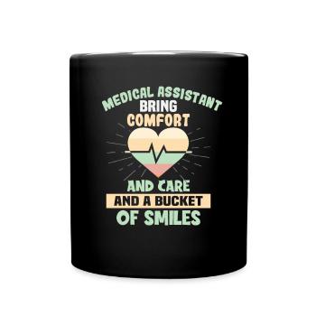 Medical assistant Pflegerin Krankenschwester - Tasse einfarbig - Schwarz - Vorne