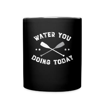 Sup Stand Up Paddle Design Sup Board Paddeln - Tasse einfarbig - Schwarz - Vorne