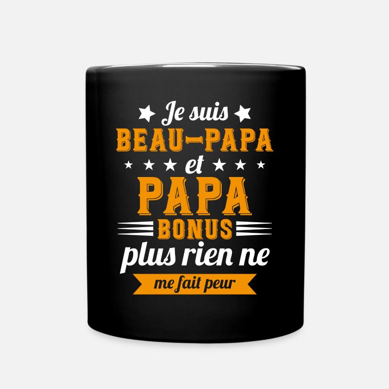 Humour idée cadeau pour un Beau Père - Mug uni - noir