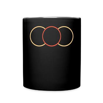 Kringel Yellow -Red - Full Colour Mug - black - Front
