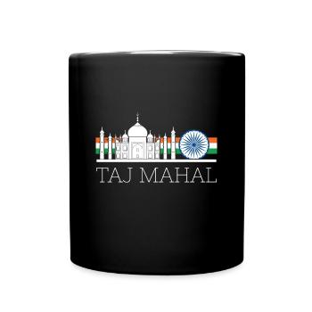 Taj Mahal Tourist Asien Indien - Tasse einfarbig - Schwarz - Vorne