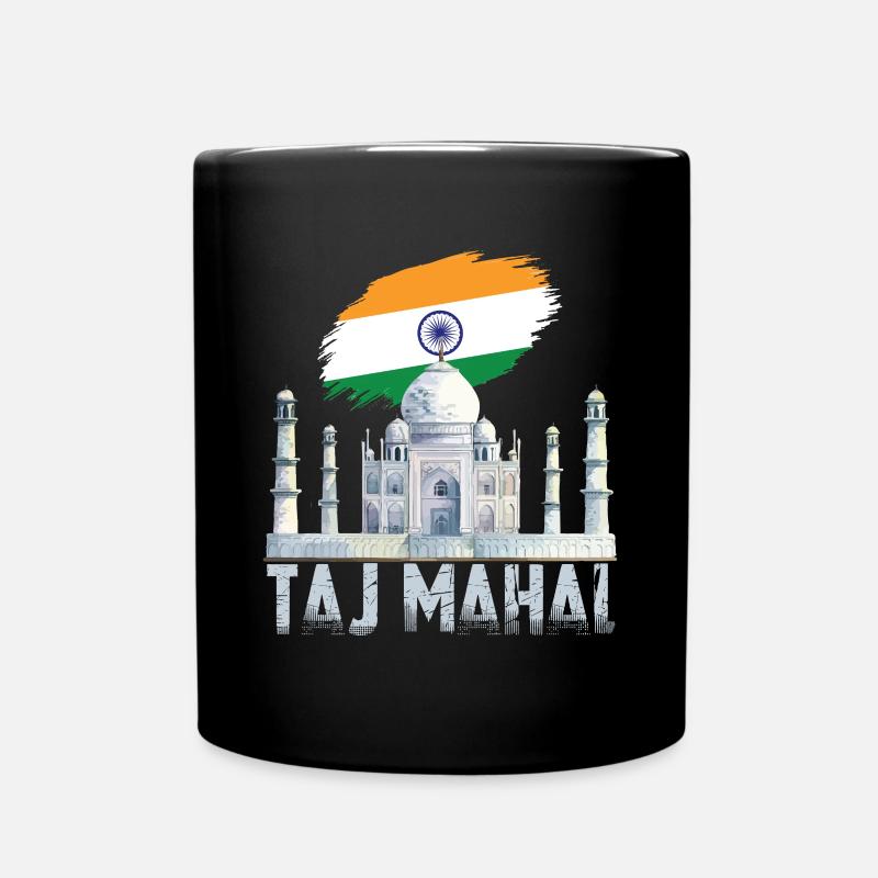 Taj Mahal India Tourist Asie du Sud Mausolée - Mug uni - noir