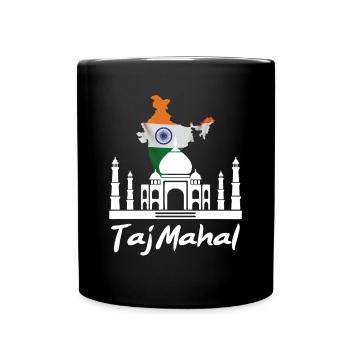 Taj Mahal Palast Indien Tourist Südasien - Tasse einfarbig - Schwarz - Vorne