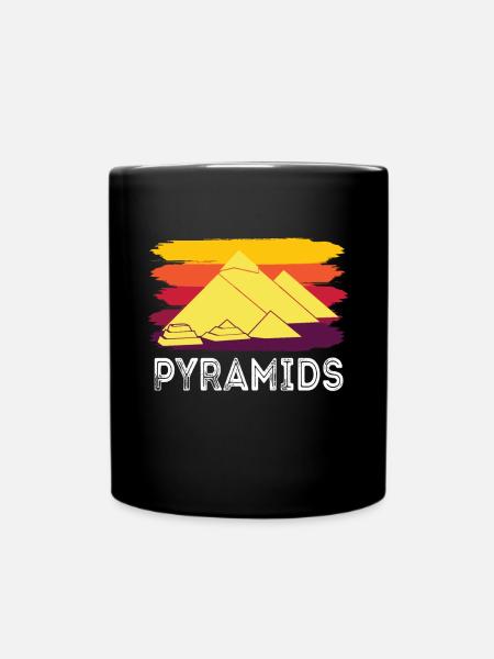 Gizeh Pyramide Ägypten Sphinx Anubis - Tasse einfarbig - Schwarz