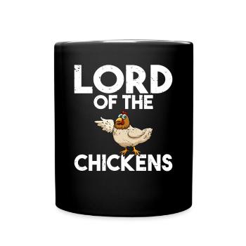 Seigneur des Poulets Éleveur de Poulet Poulet Landwir - Mug uni - noir - Devant