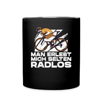 Vous m’avez rarement fait du vélo à vélo - Mug uni - noir - Devant