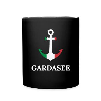 Lac de Garde Voile Italie Conception d’ancre pour les marins - Mug uni - noir - Devant