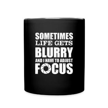Photographer Photography Camera F-Stops - Tasse einfarbig - Schwarz - Vorne