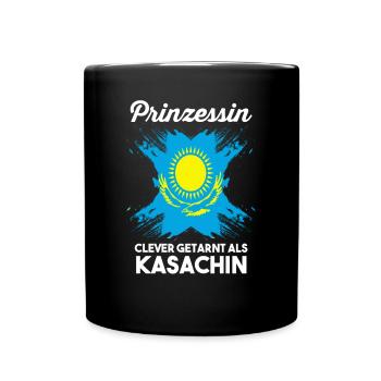Prinzessin Kasache Kasachisches Kasachstan - Tasse einfarbig - Schwarz - Vorne