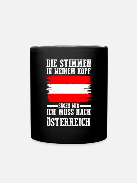 Österreich Österreicher Österreichisches - Tasse einfarbig - Schwarz