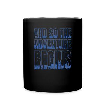 L’aventure commence le cadeau de voyage pour les voyageurs - Mug uni - noir - Devant
