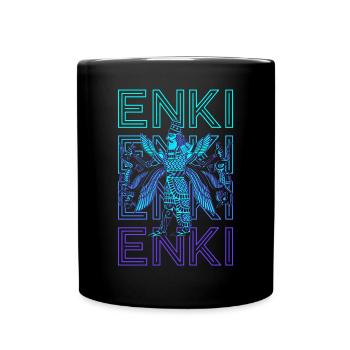 Enki Ancient God Sumerian Mythology Ancient Got - Full Colour Mug - black - Front