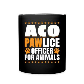 Pawlice Officer For Animals - Agent de bien-être animal - Mug uni - noir - Devant