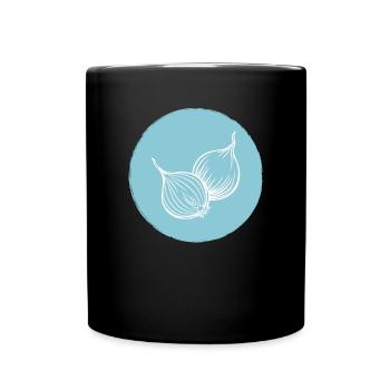 Oignon - Mug uni - noir - Devant