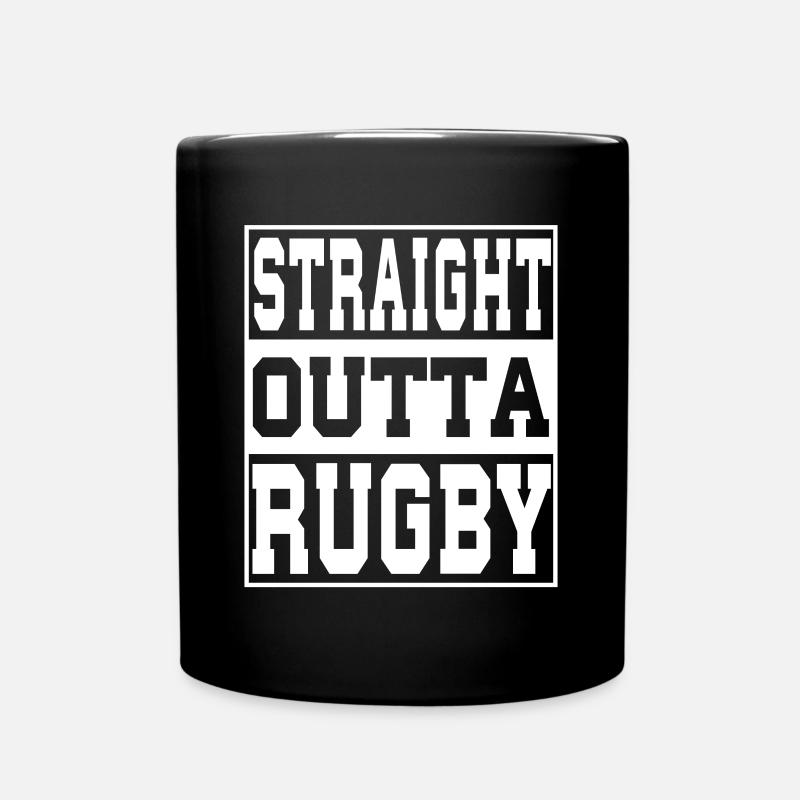 Rugby Spruch lustig - Tasse einfarbig - Schwarz