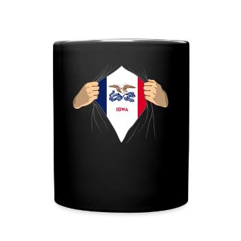 Iowa Iowan's Gift - Full Colour Mug - black - Front