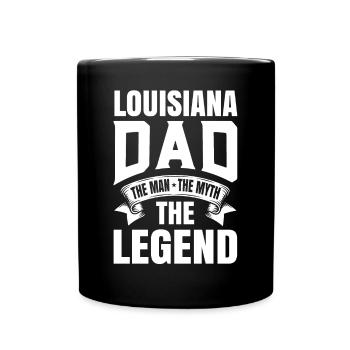 Cadeau de père en Louisiane - Mug uni - noir - Devant