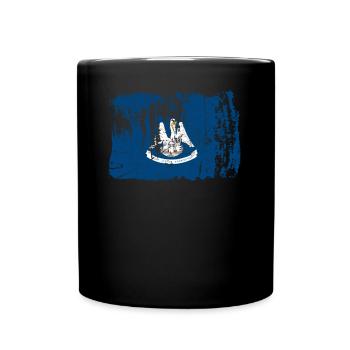 Cher cadeau louisiana Usa drapeaux - Mug uni - noir - Devant