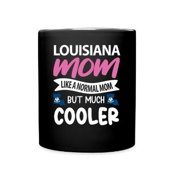 Cadeau de mère louisiane - Mug uni - noir - Devant