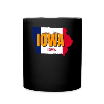 Iowa resident gift - Full Colour Mug - black - Front