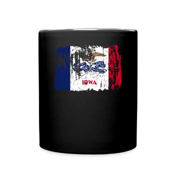 Iowa team gift - Full Colour Mug - black - Front