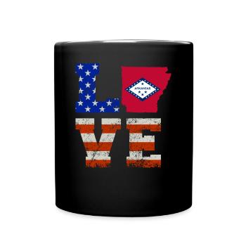 Cadeau d’amour arkansas - Mug uni - noir - Devant