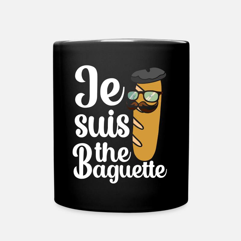 Frankreich - Tasse einfarbig - Schwarz