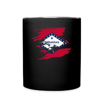 Arkansas Resident Gift - Full Colour Mug - black - Front