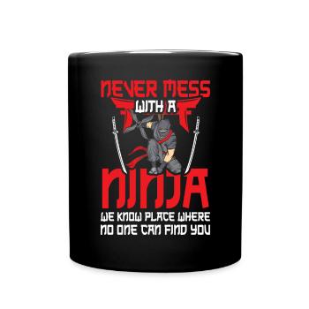 Ninja - Mug uni - noir - Devant