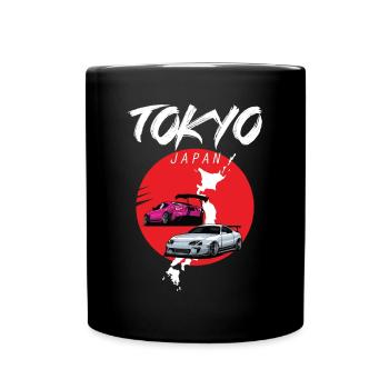 Tokyo Japan Auto Tourist Asien Japanisch - Tasse einfarbig - Schwarz - Vorne