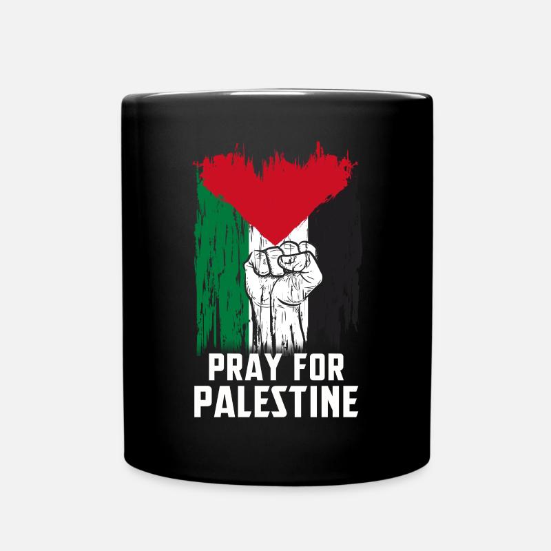 Palästina - Tasse einfarbig - Schwarz