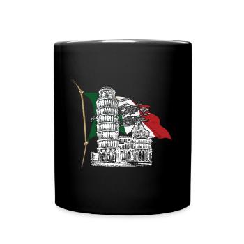 Pise Tour Penchée Italie Toscane Florence - Mug uni - noir - Devant