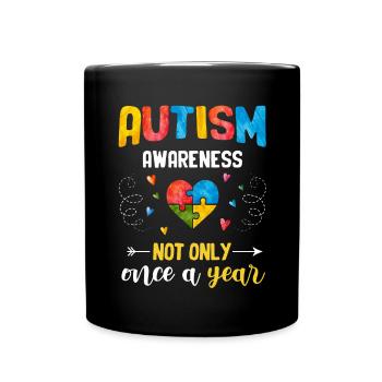 Autist Autismus Autism Awareness Day Asperger Kind - Tasse einfarbig - Schwarz - Vorne
