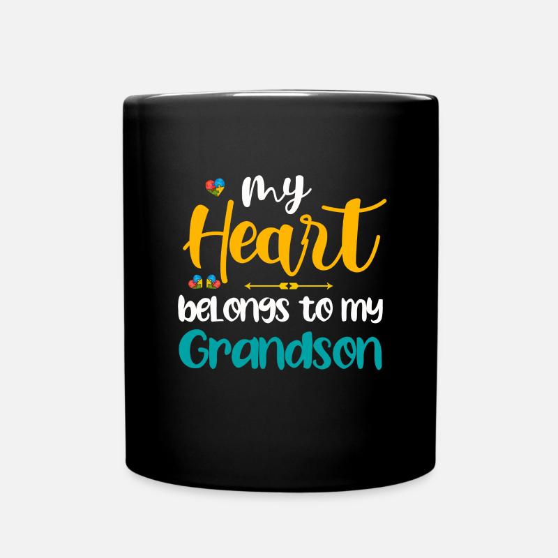 Autistic Tshirt Autimus Gift Asperger Children - Full Colour Mug - black