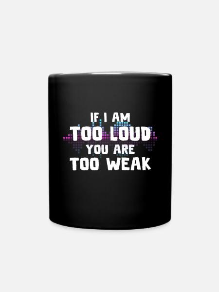 DJ Geschenk Musik Discjockey Disco Techno Rave - Tasse einfarbig - Schwarz