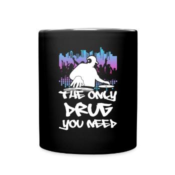 DISC JOCKEY - Full Colour Mug - black - Front