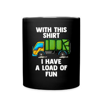 Müllmann Tshirt - Full Colour Mug - black - Front