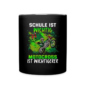 Cadeau Motocross pour Enduro Supermoto Dirt Bike - Mug uni - noir - Devant