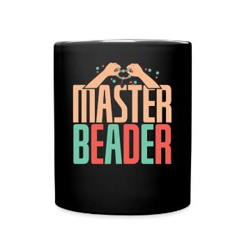 Master Beader - Full Colour Mug - black - Front