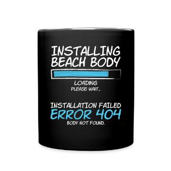 Body Programmer 404 Body Not Found - Full Colour Mug - black - Front