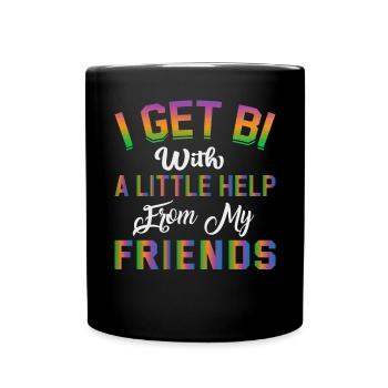 Dicton bisexuel / CSD, LGBTQ - Mug uni - noir - Devant