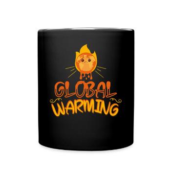 Warming Burning Earth - Full Colour Mug - black - Front