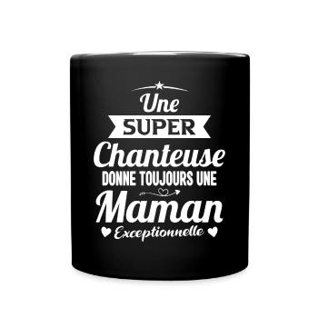 Chanteuse cadeau drôle maman future mère - Mug uni - noir - Devant