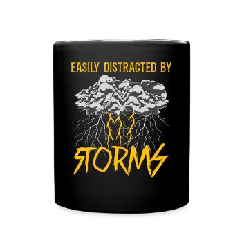 Storm Chaser Hurricane Meteorology - Tasse einfarbig - Schwarz - Vorne