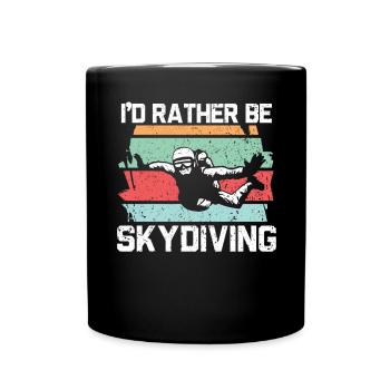 Je préfère faire du parachutisme parachutiste - Mug uni - noir - Devant