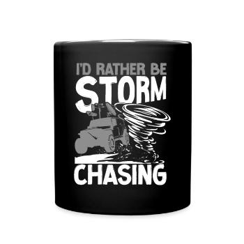 Storm Chaser Hurricane Meteorology - Tasse einfarbig - Schwarz - Vorne
