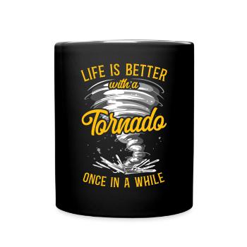 Storm Chaser Hurricane Meteorology - Tasse einfarbig - Schwarz - Vorne