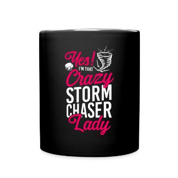 Storm Chaser Hurricane Meteorology - Tasse einfarbig - Schwarz - Vorne