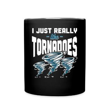 Storm Chaser Hurricane Meteorology - Tasse einfarbig - Schwarz - Vorne
